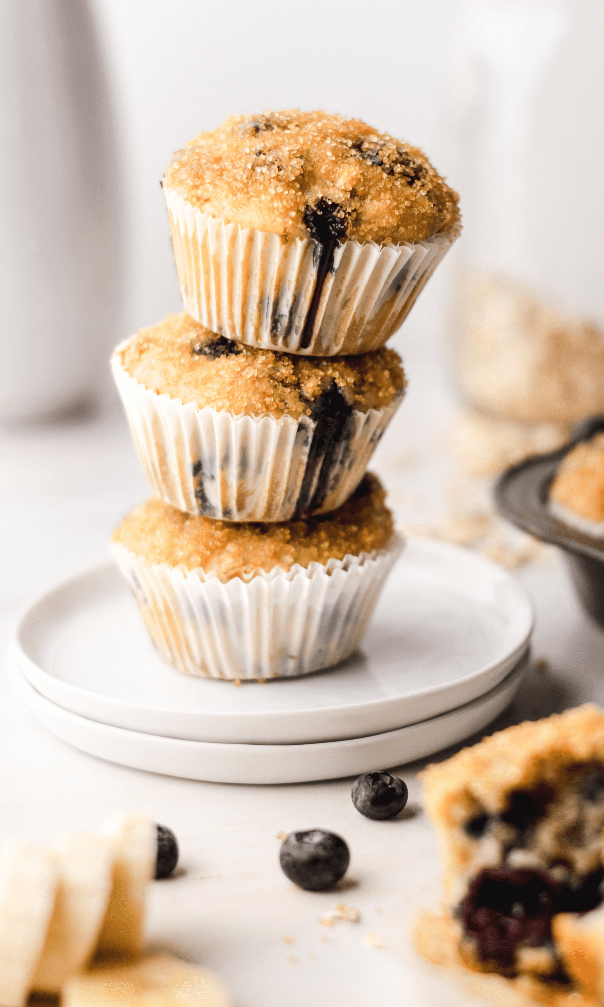 Blueberry Walnut Oatmeal Muffin Tops - I Wash You Dry