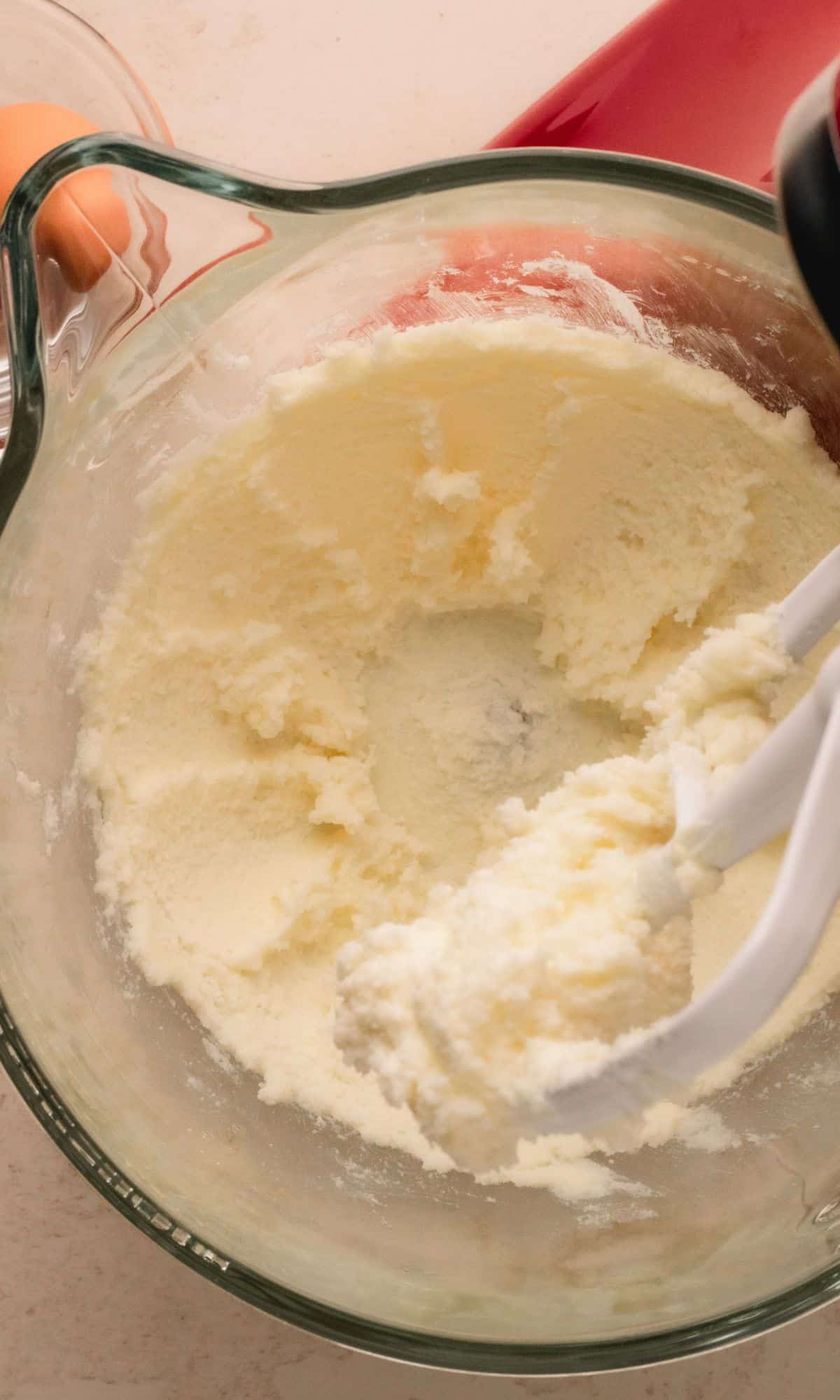 Cookie dough preparation.