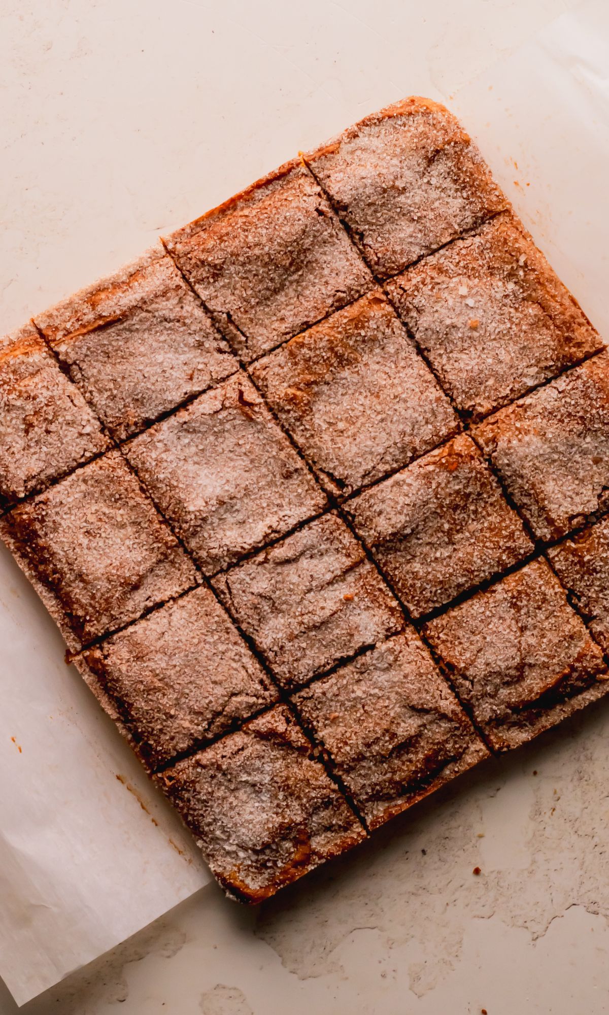 Sliced pumpkin blondies.