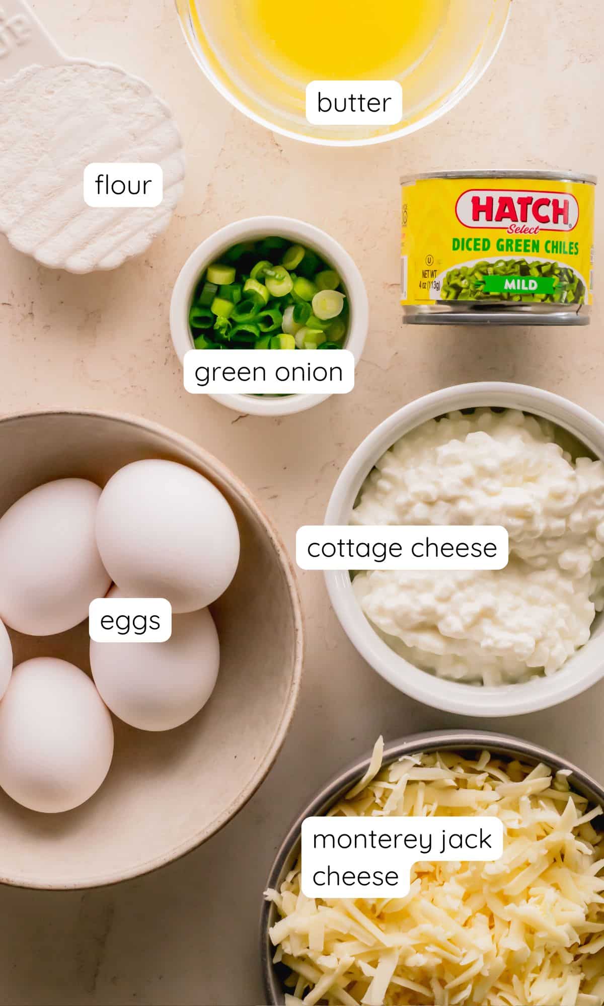 Egg bitre ingredients.
