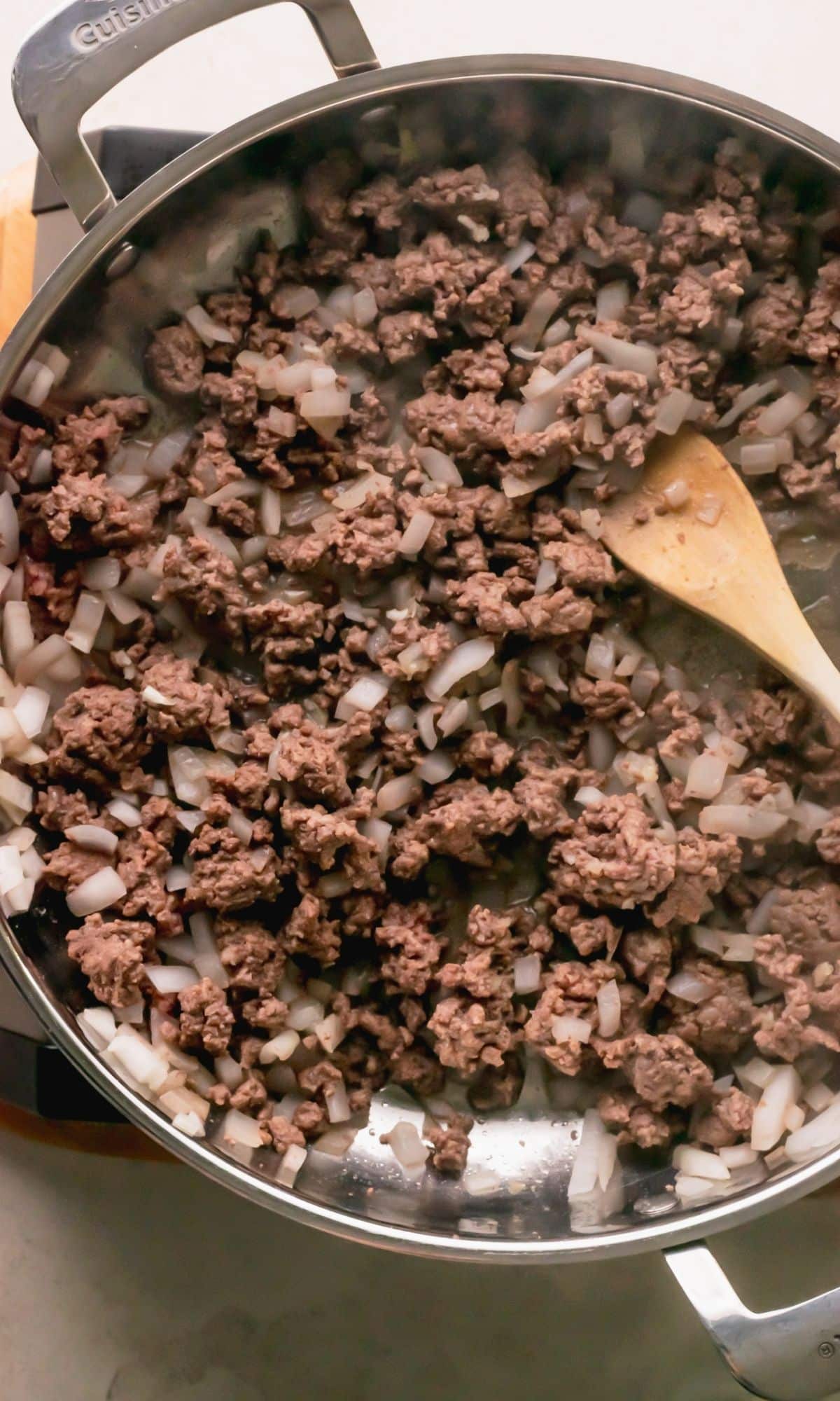 Sloppy joe preparation.
